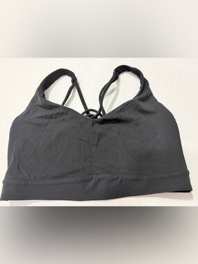 Athleta Black Strappy Sports Bralette